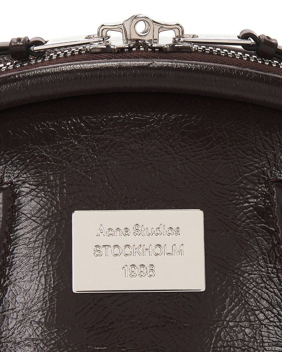 Acne Studios Brown Bowlina Shoulder Bag In Black