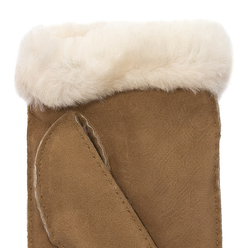 Ugg Logo Gloves In Brown