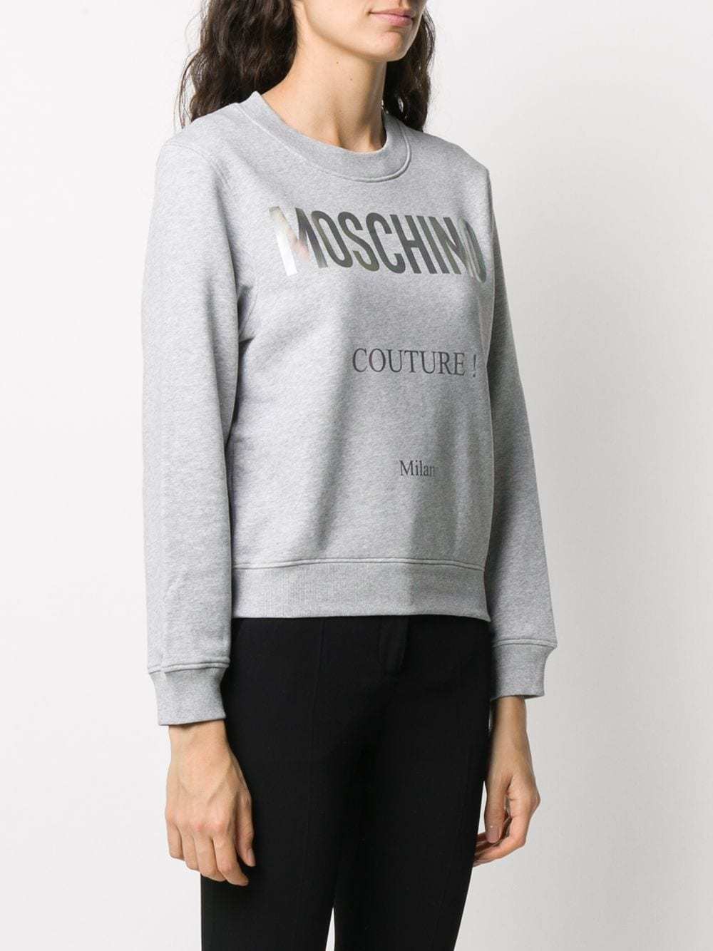 MOSCHINO LOGO PRINTED HOODIE