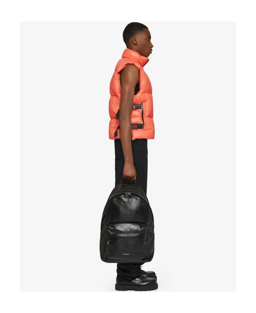 Givenchy Sleeveless Puffer Jacket With Buckles In Red