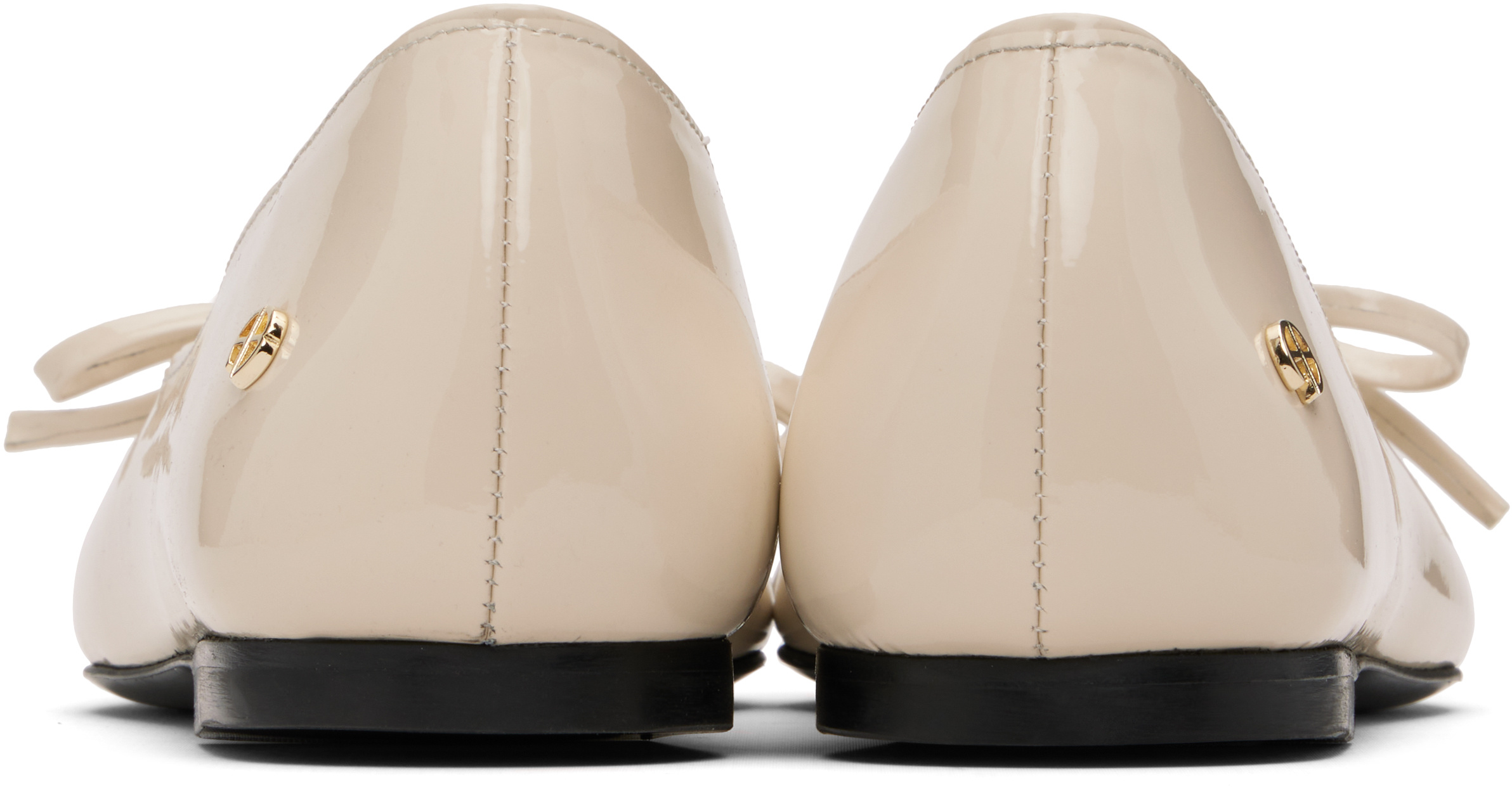 Anine Bing Beige Hilda Ballerina Flats In Neutral