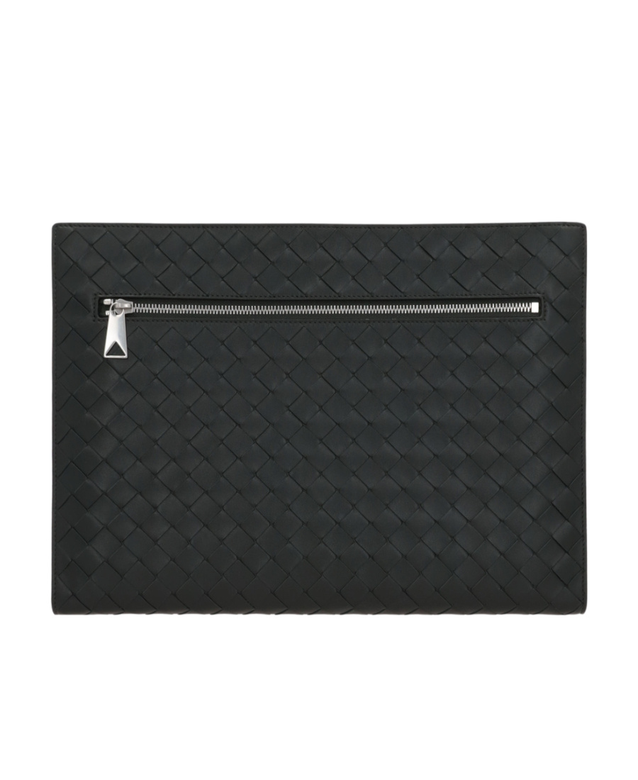 Bottega Veneta Double-chain Handbag In Black
