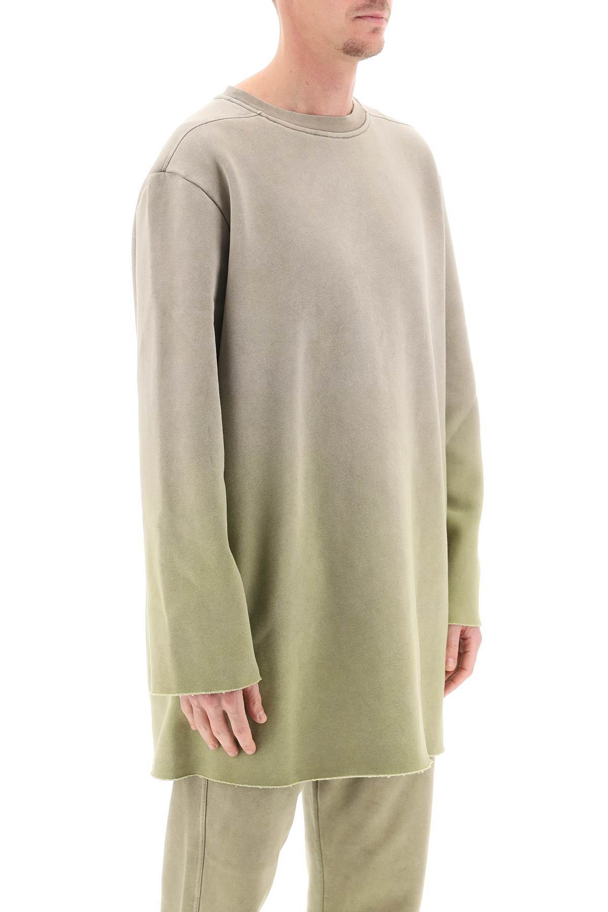 Moncler X Rick Owens Subhuman Gradient-effect Sweatshirt In Nude