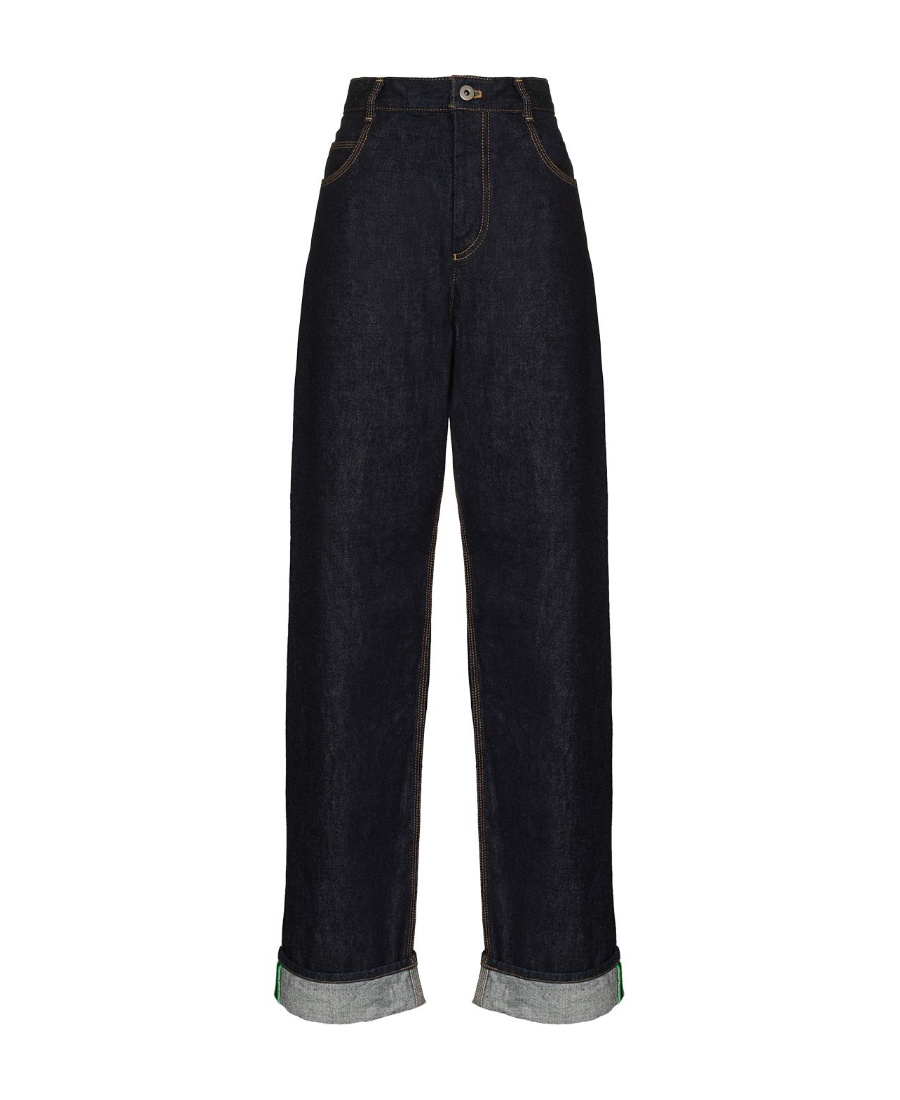 Bottega Veneta High-rise Straight-leg Jeans In Blue