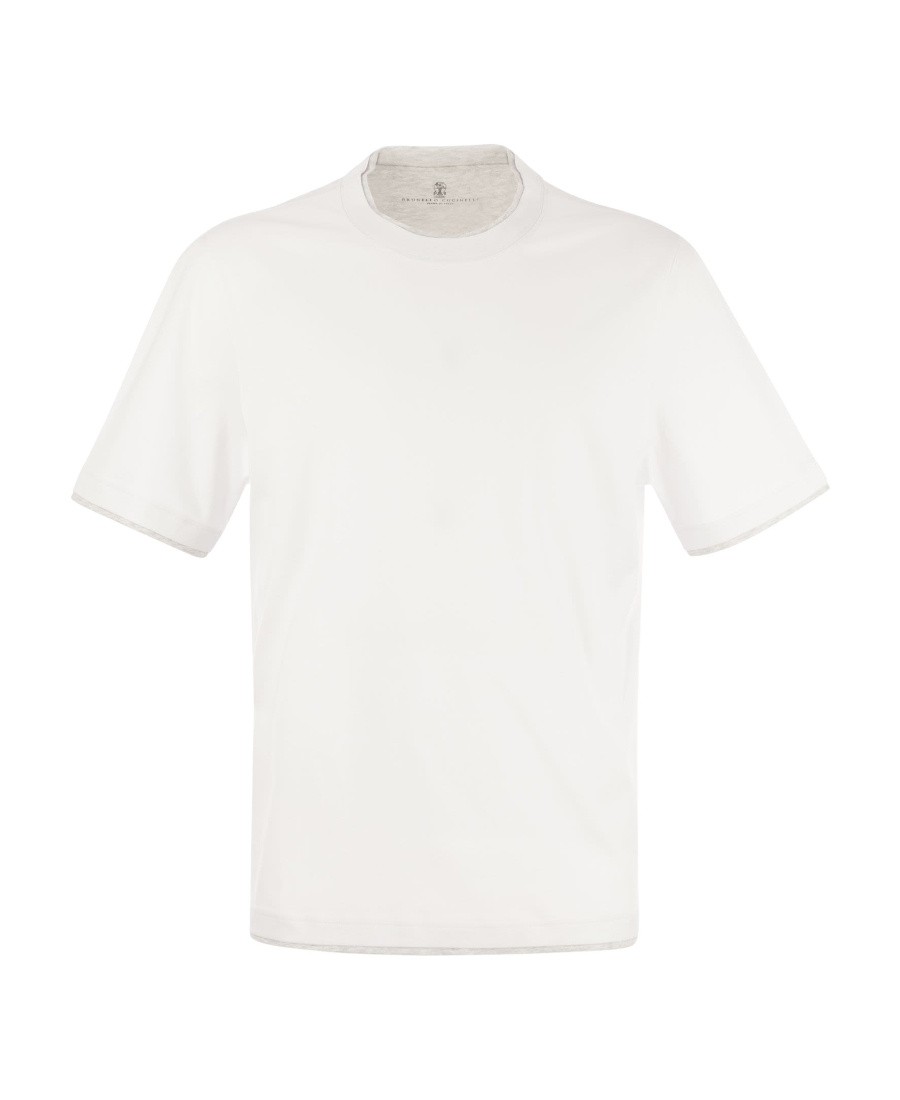 Brunello Cucinelli Men's Slim Fit Crew-neck T-shirt In White