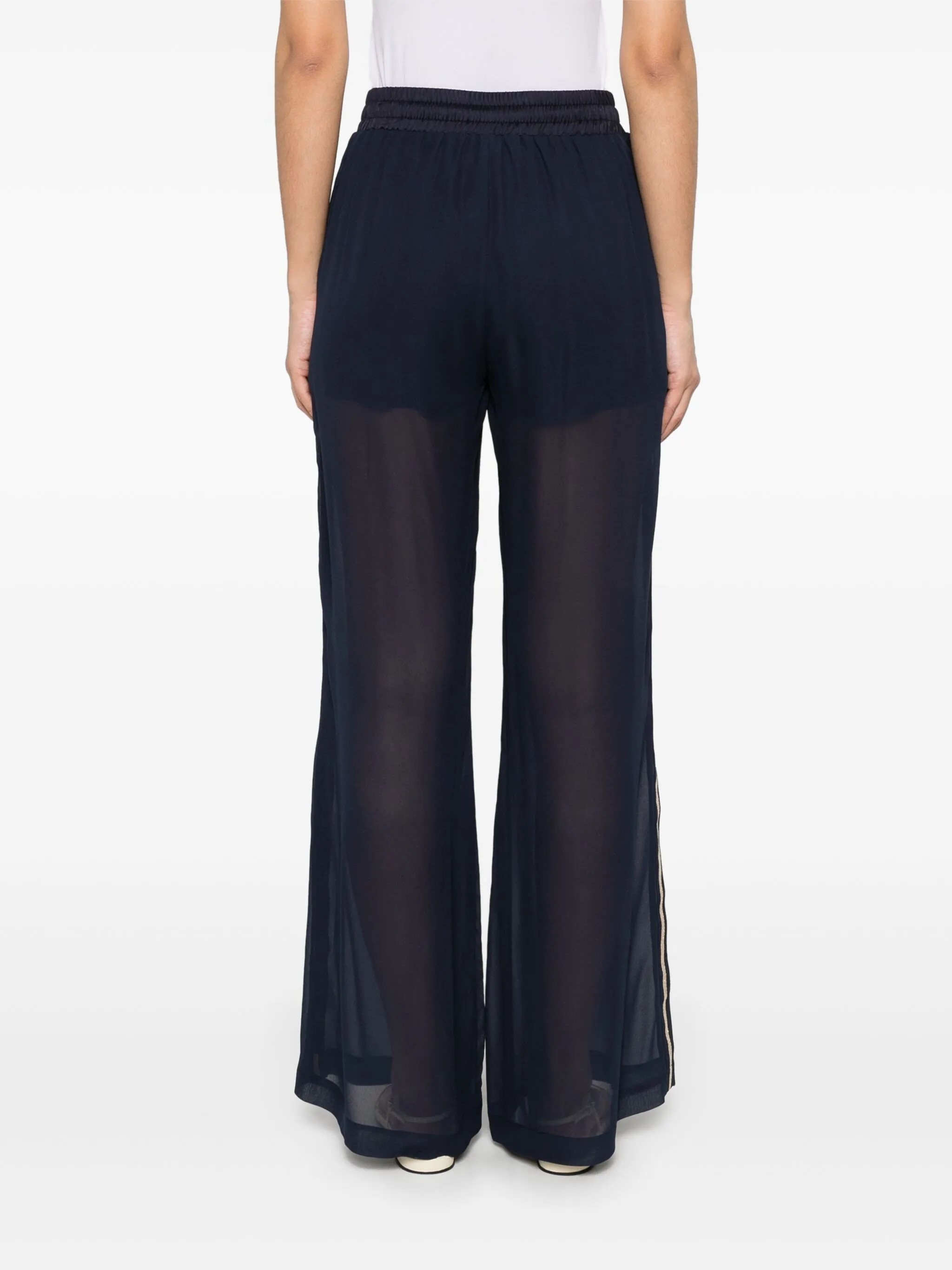 Ermanno Firenze Drawstring Casual Pants In Black