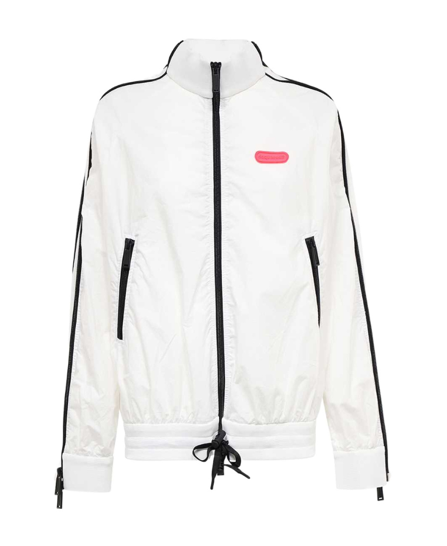 Dsquared2 Cotton Bomber Jacket In White