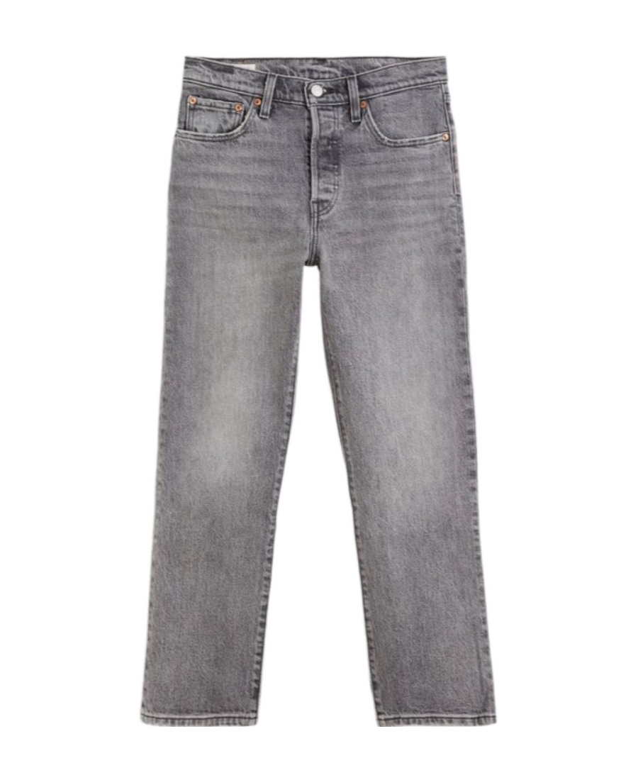 Levi's Mid-rise Slim-cut Jeans In Gray