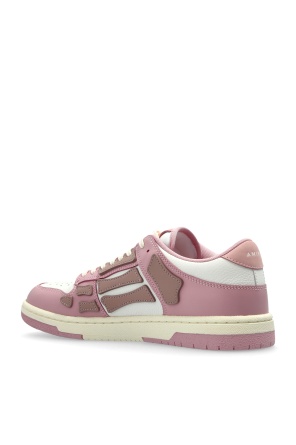 Amiri Skel Leather Low-top Sneakers In Pink