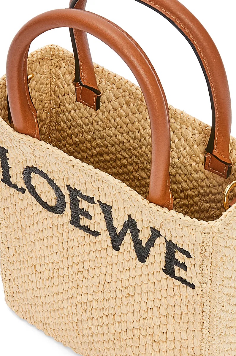 Loewe Logo Shoulder Bag In Nude