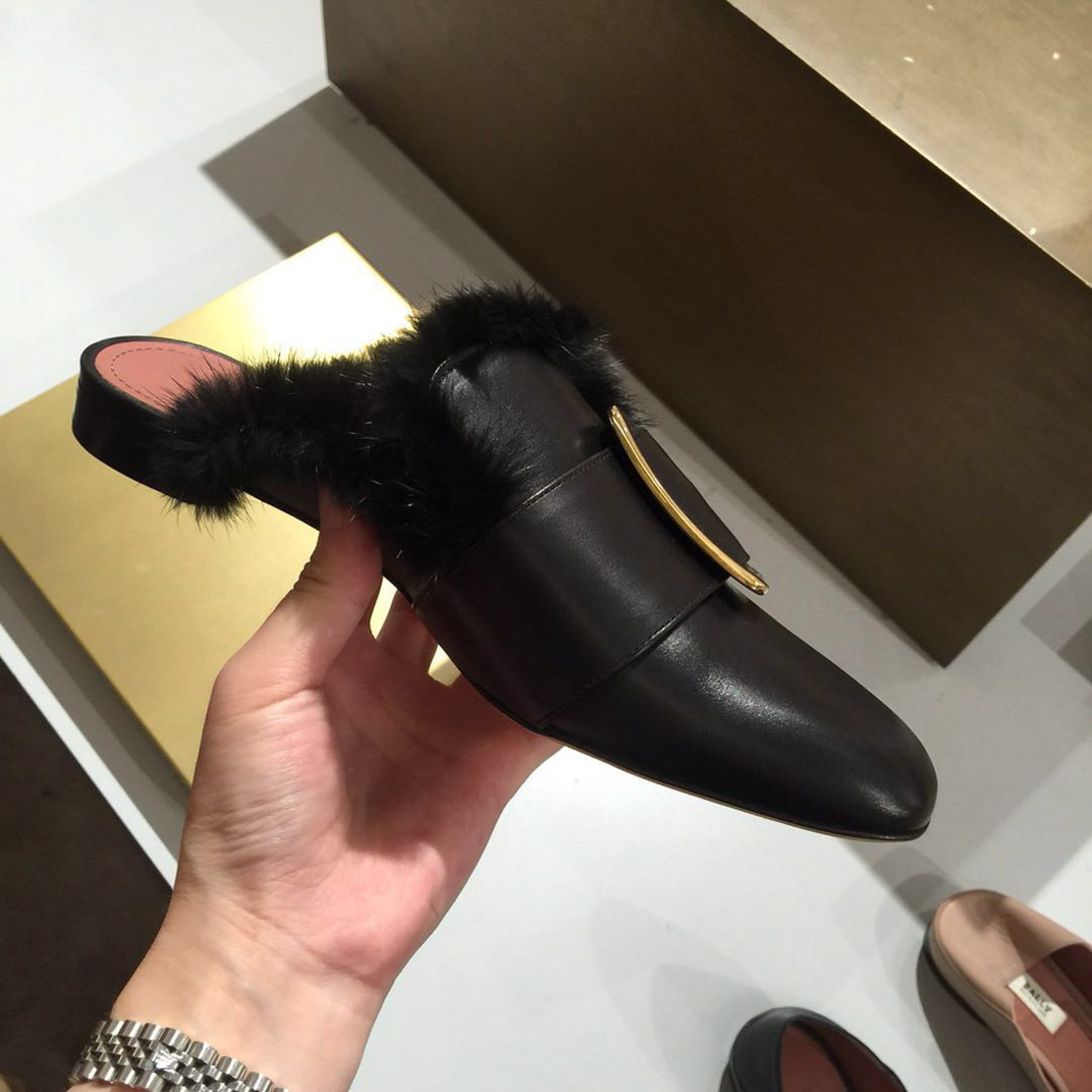 Shop Bally Buckle Muller Shoes In Black