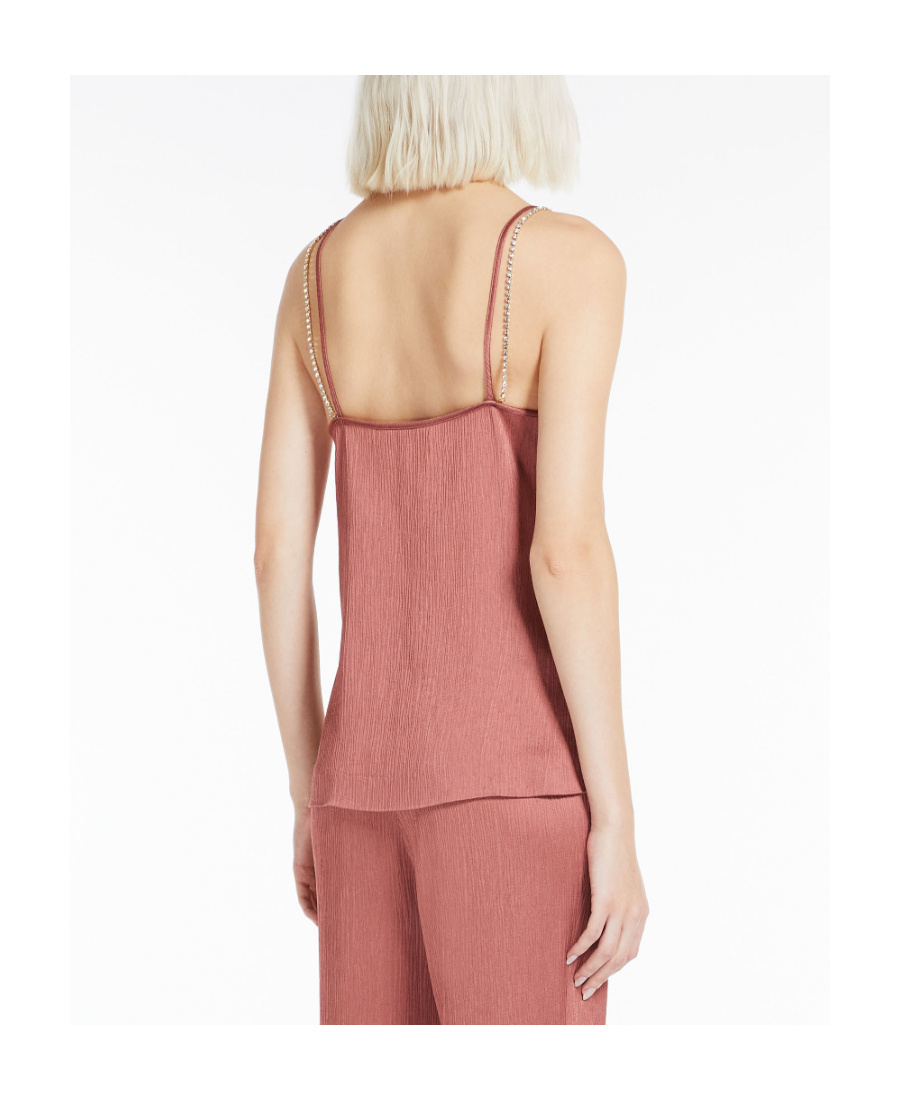 Max Mara Logo Vest In Pink