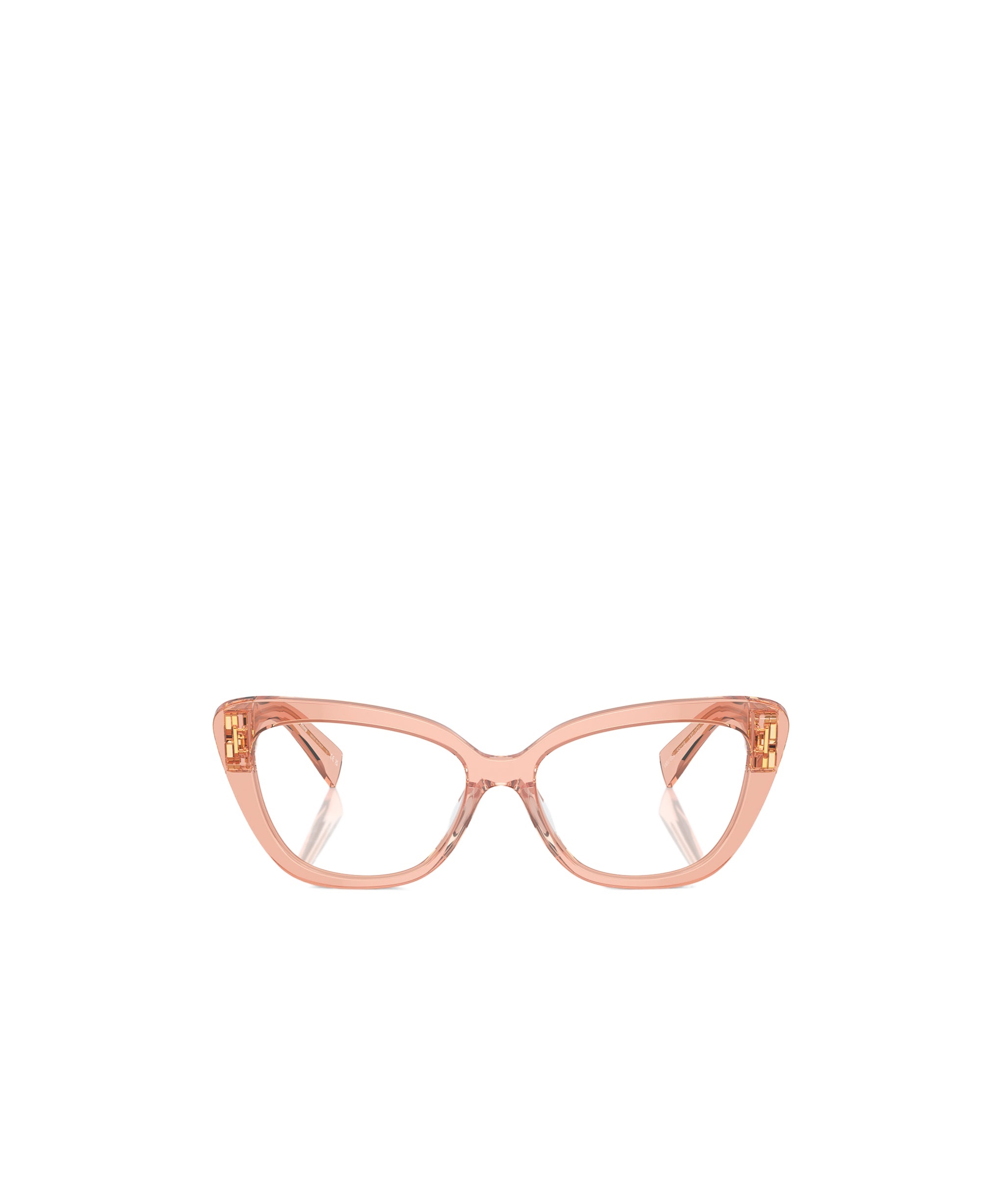 Miu Miu Logo Flat Mirror In Brown