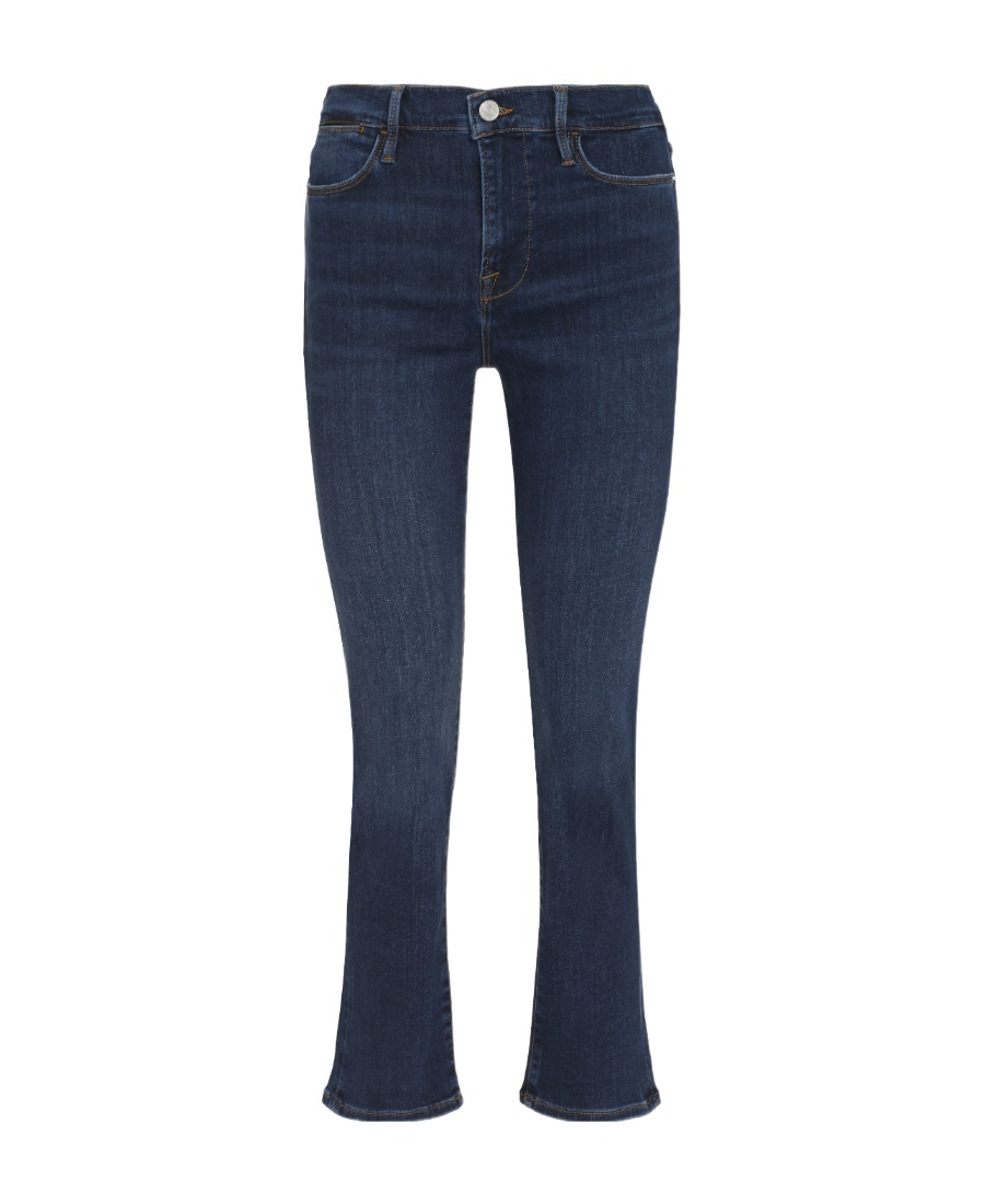 Frame Belt Ring Denim Trousers In Blue