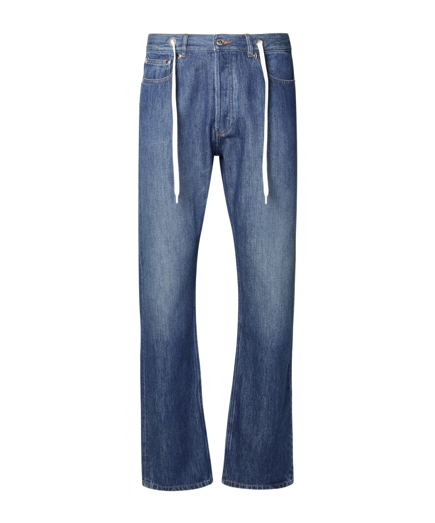 Apc A.p.c. Drawstring Jeans In Blue