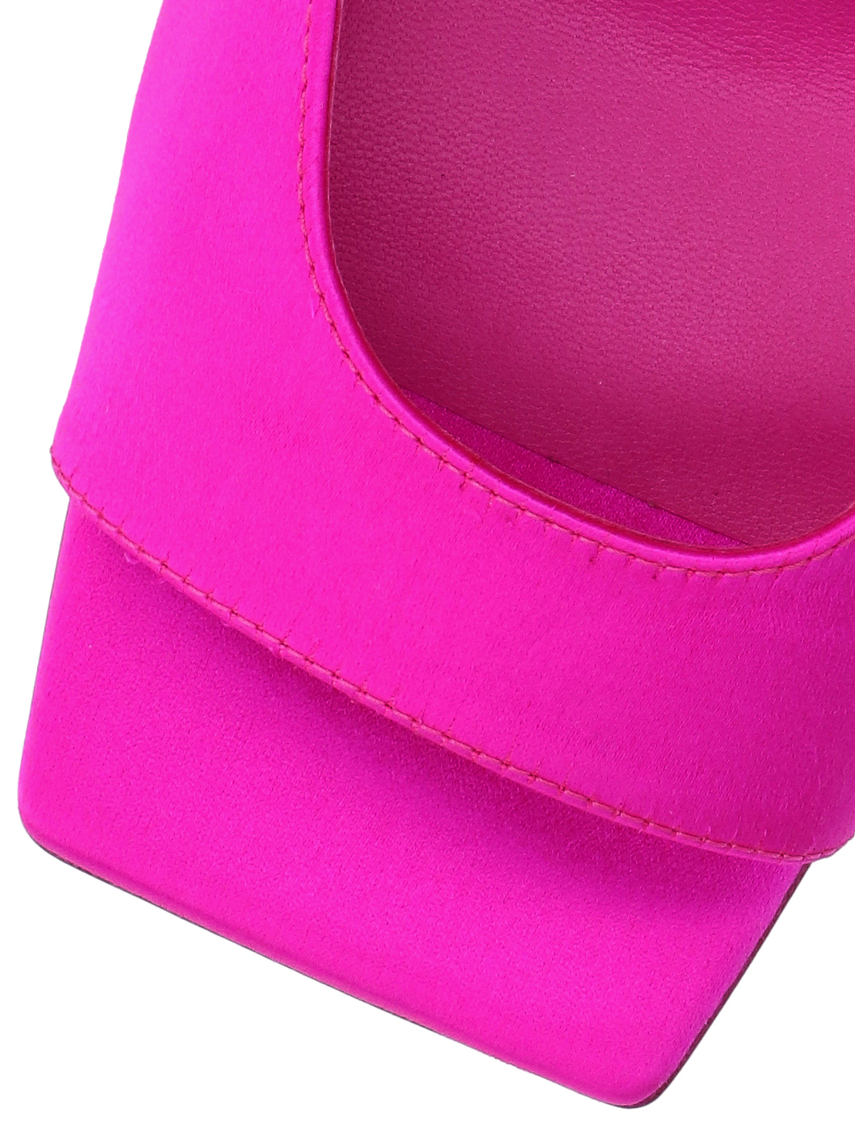 Attico Devon 115mm Satin Finish Sandals In Pink