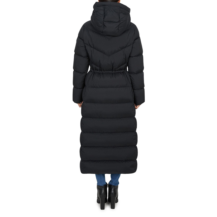 Moose Knuckles Hooded Down Jacket In Black