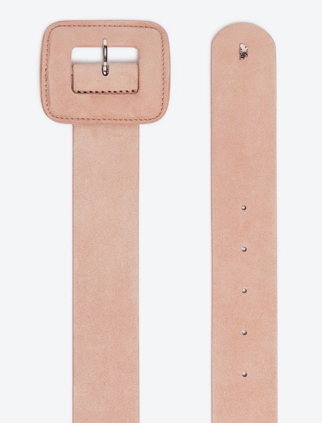 Weekend Max Mara Square Buckle Belt In Brown