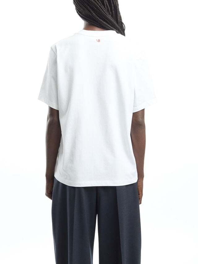 VICTORIA BECKHAM TEXT-PRINT T-SHIRT