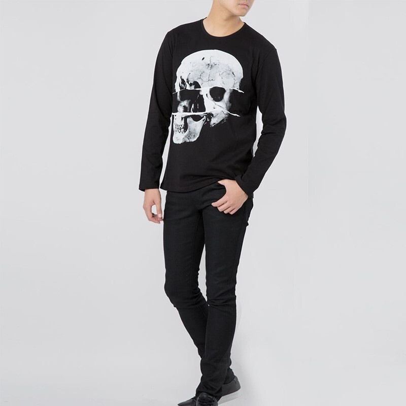Alexander Mcqueen Skull Print T-shirt In Black