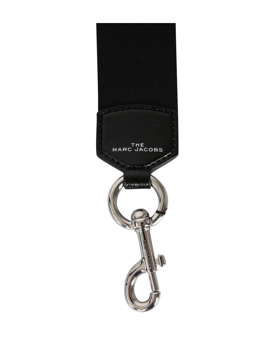 Marc Jacobs Logo-print Webbing Bag Strap In Black