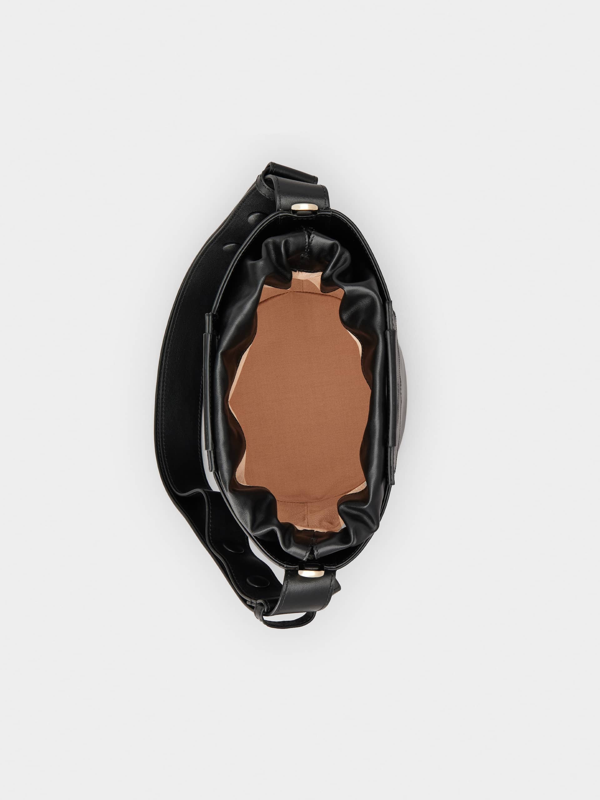 Roger Vivier Rv Medium Bucket Bag In Black