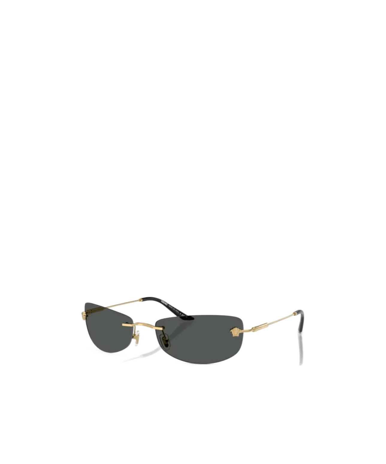 Versace Frameless Sunglasses In Black