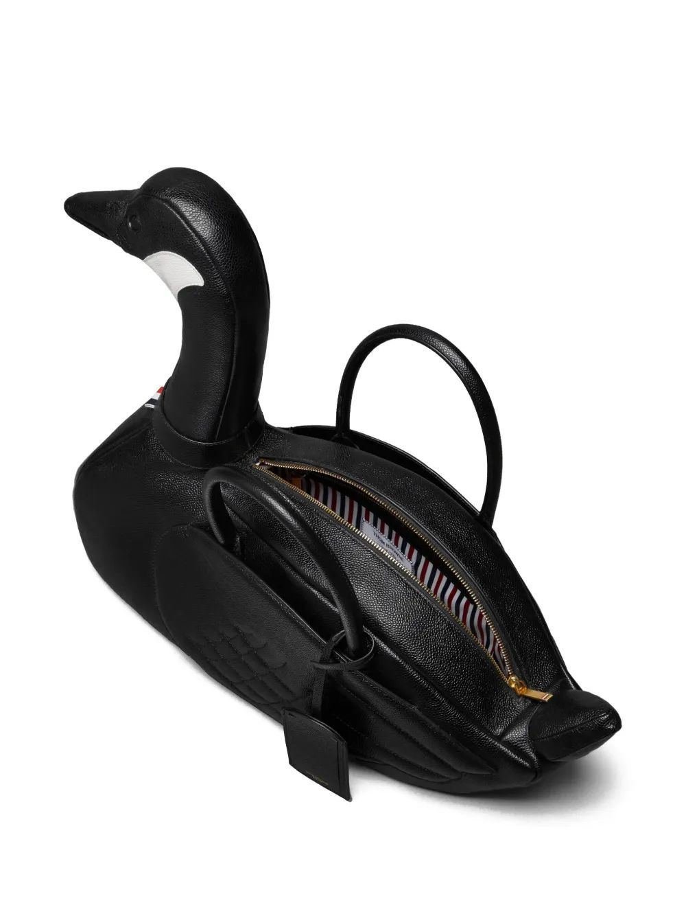Thom Browne Goose-motif Tote Bag In Black