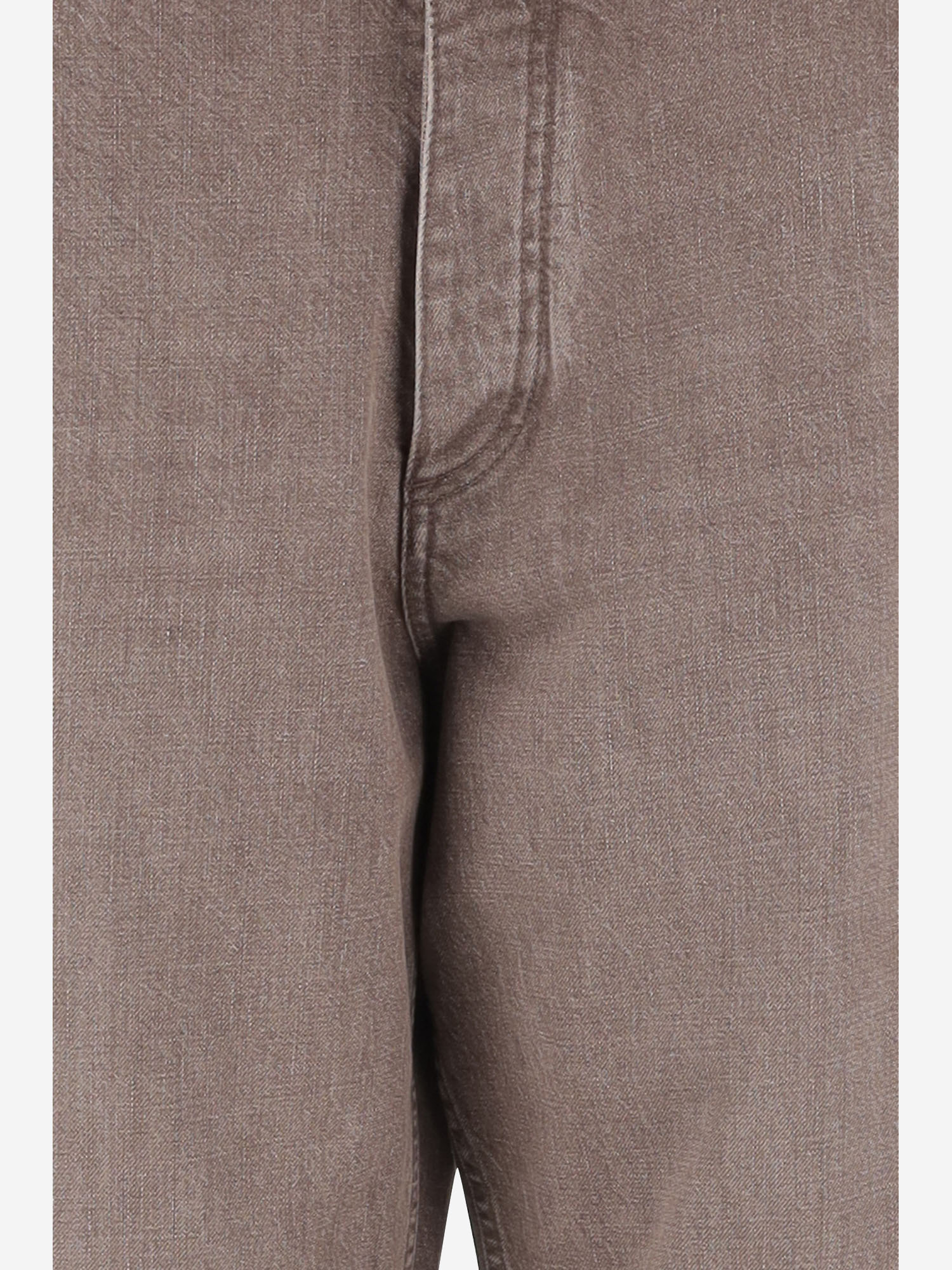 Bottega Veneta Belt Loop Denim Trousers In Brown