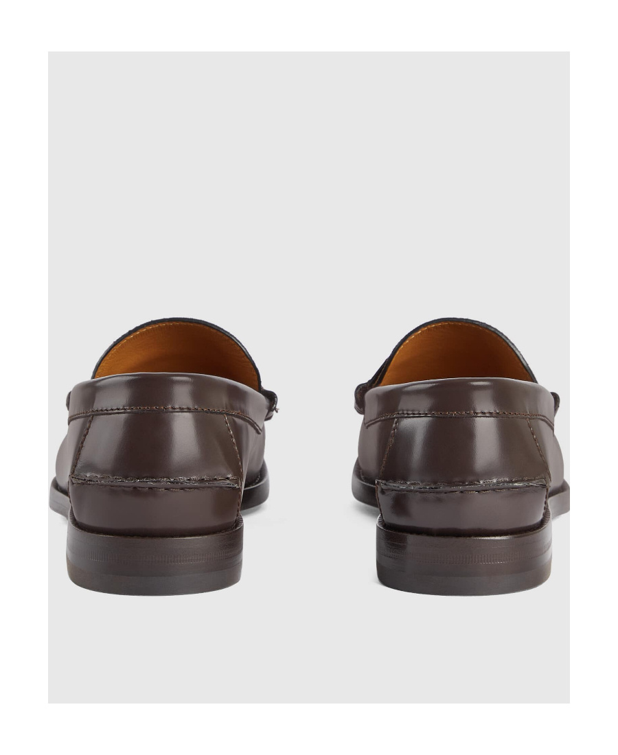 Gucci Interlocking G Loafers In Brown