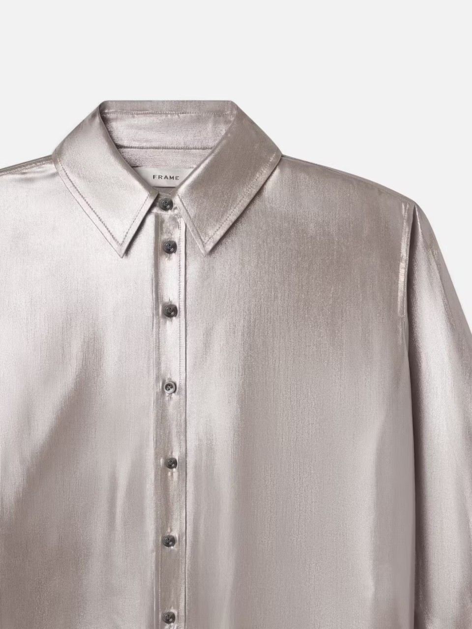 Frame Long-sleeved Shirt In Gray