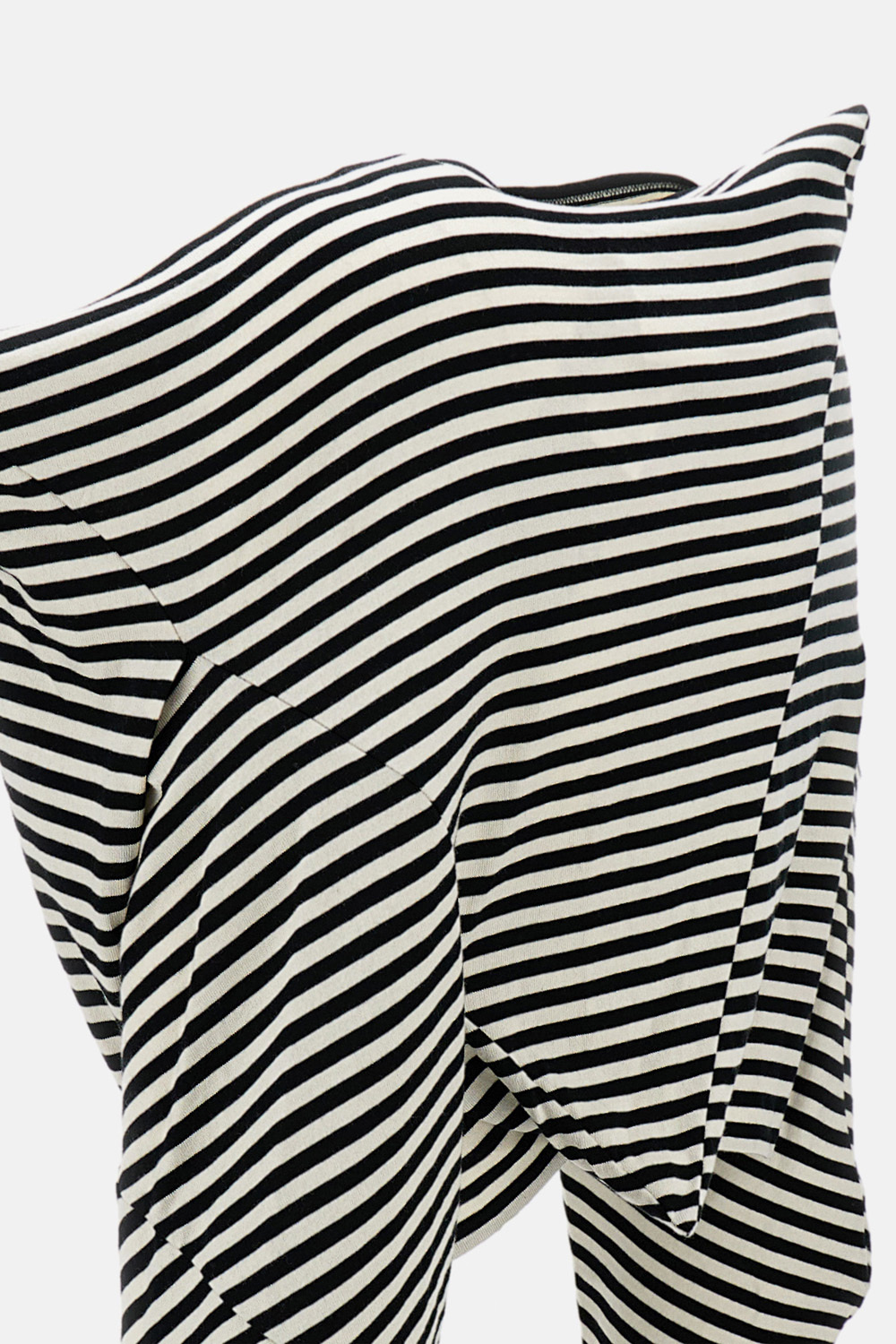 Junya Watanabe Long-sleeved Striped Top In Black