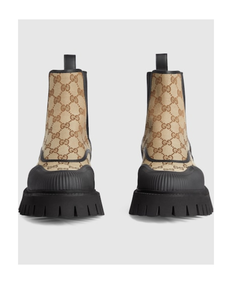 GUCCI GG PANELLED CHELSEA BOOTS