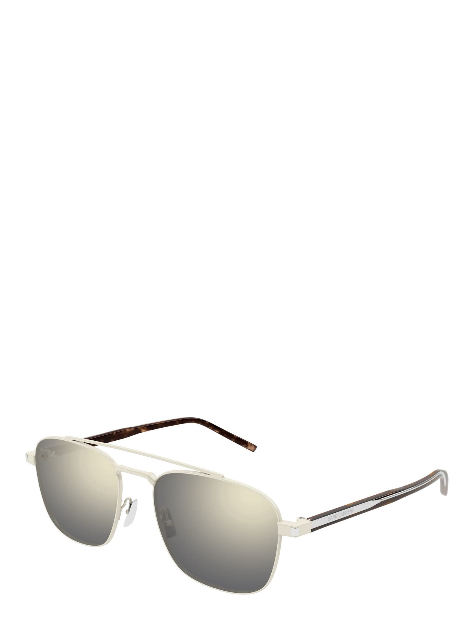 Saint Laurent Sl 665 Pilot-frame Sunglasses In Gray