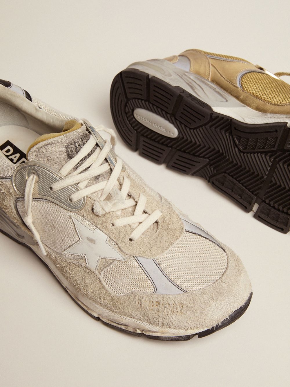 Golden Goose Dad-star Chunky Sneakers In White