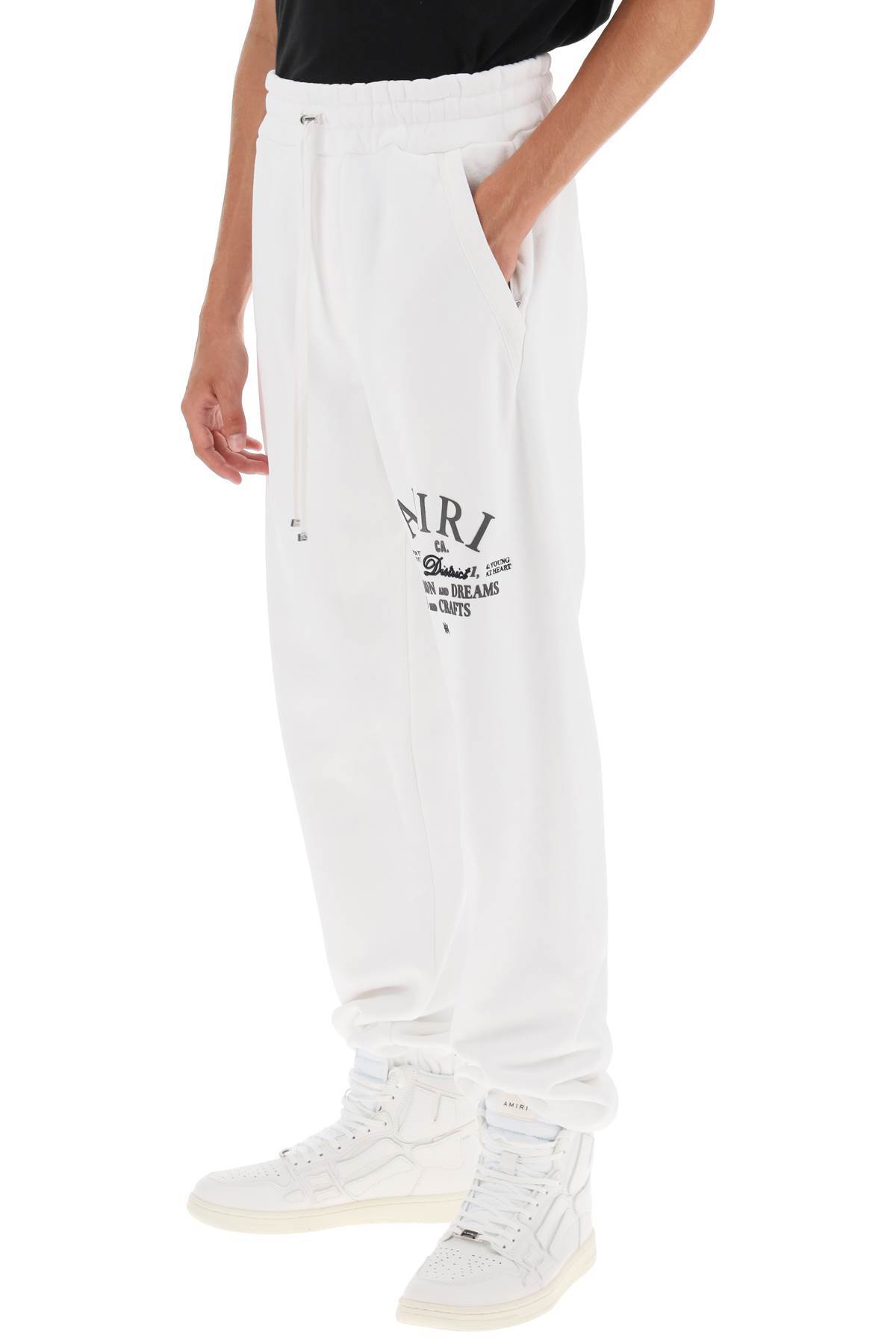 Amiri Arts District Cotton Track Pants In White