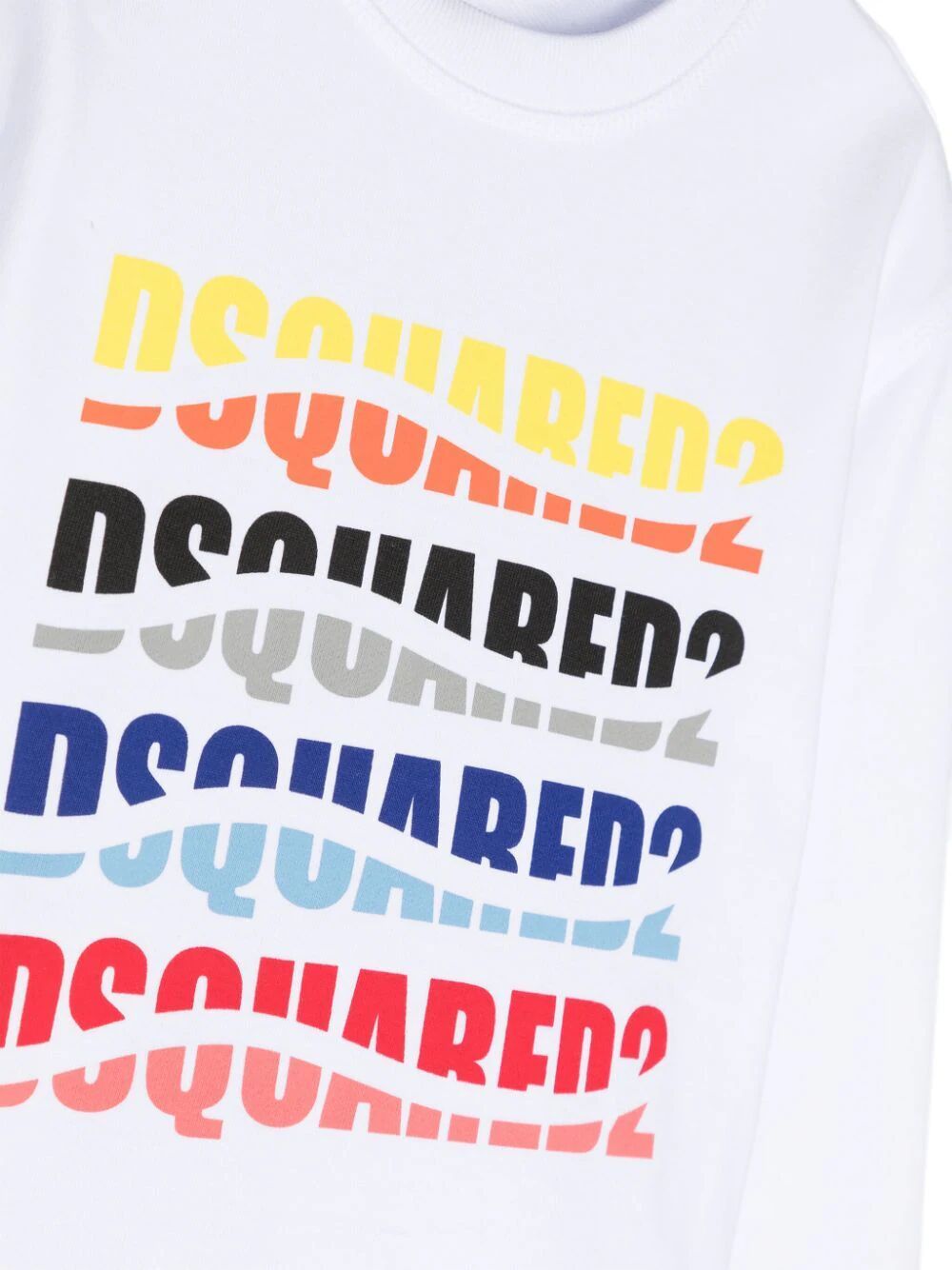 Dsquared2 Logo-print Cotton Sweatshirt In White