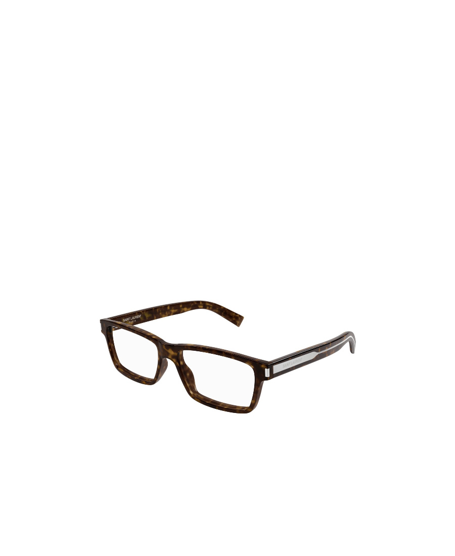 Saint Laurent Eyewear Rectangular Frame Glasses In Black