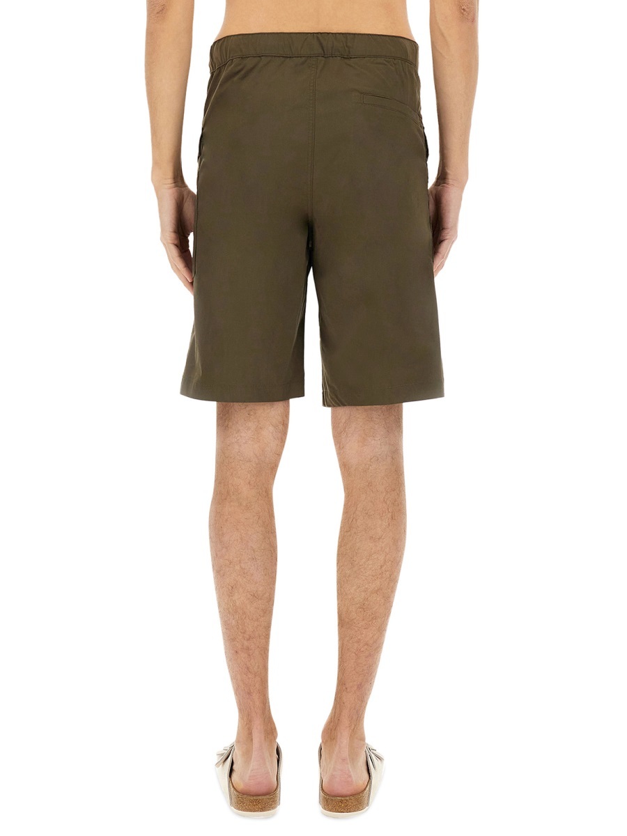 Shop Aspesi Lou Bis Poplin Pocket Shorts