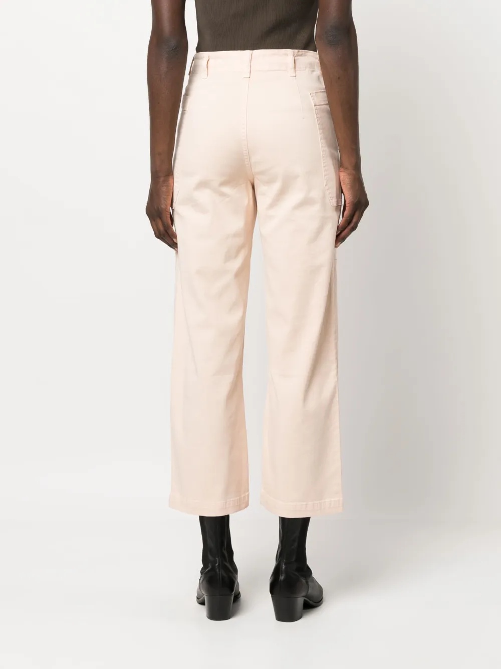 Frame Straight-leg Utility Trousers In Pink