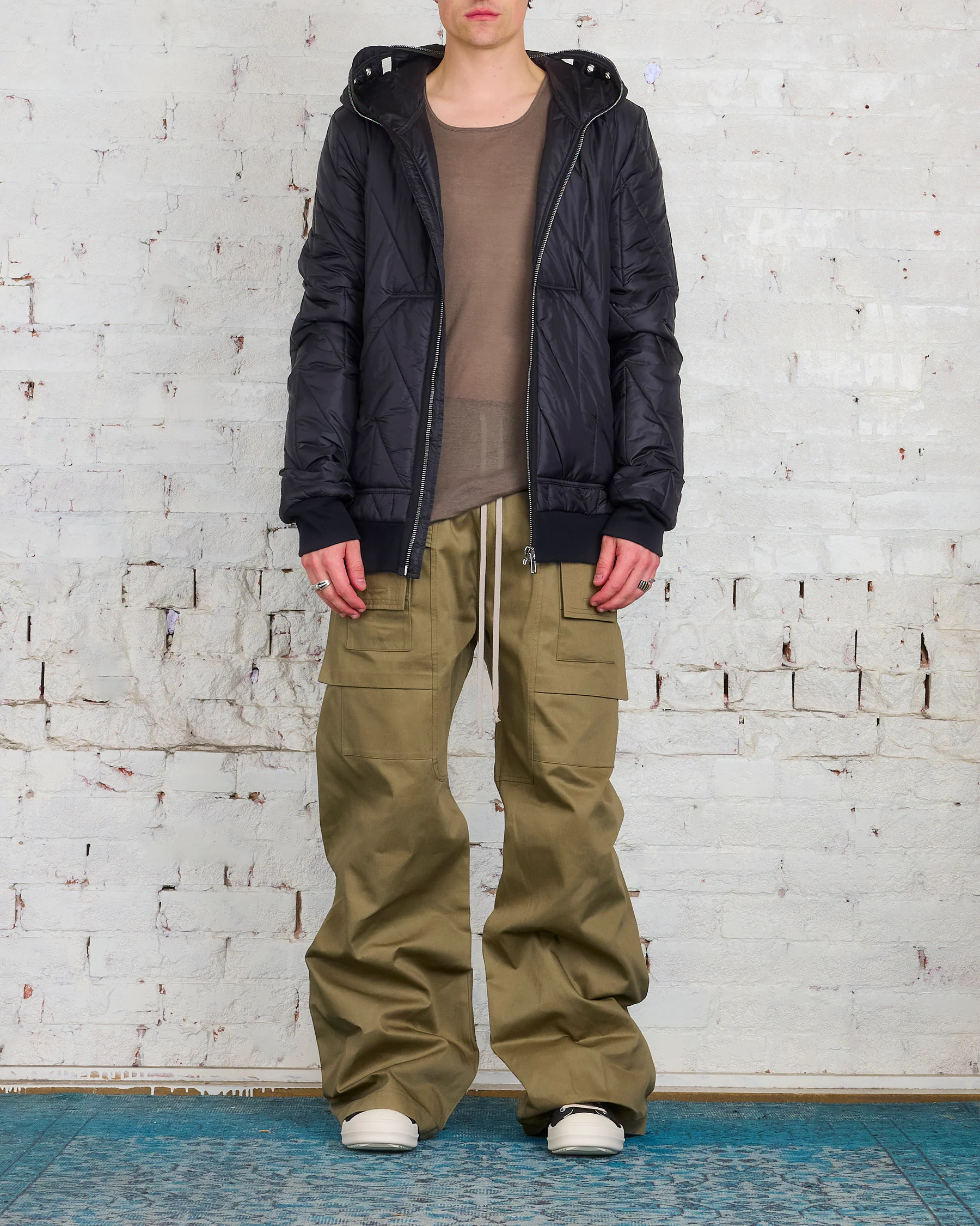 Rick Owens Drkshdw Multi-pocket Casual Pants In Brown