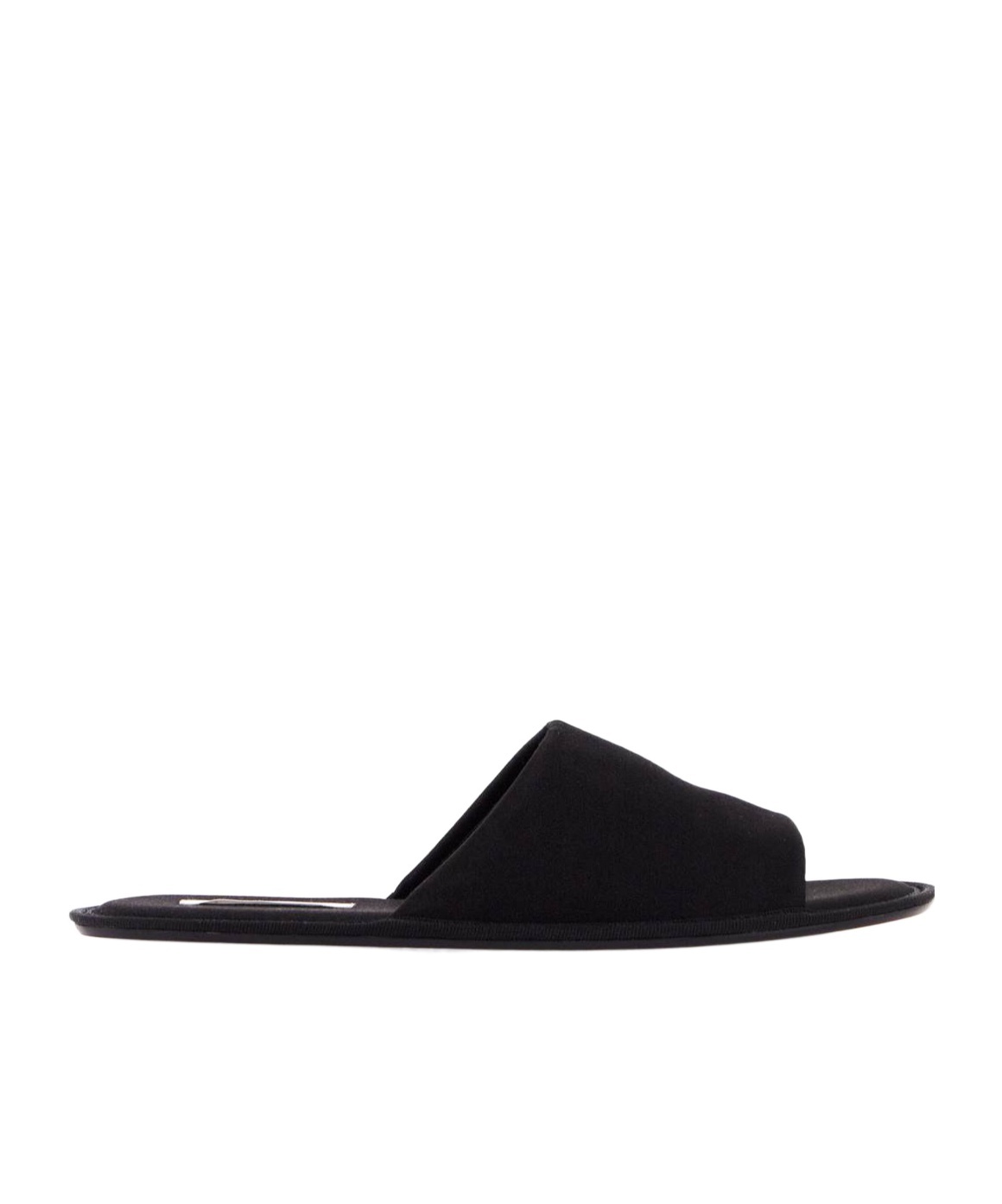 Shop The Row Round Head Slippers In Black