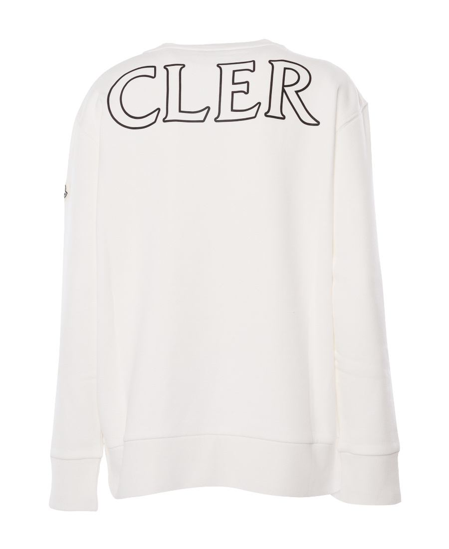 Moncler Logo-print Sweatshirt In White