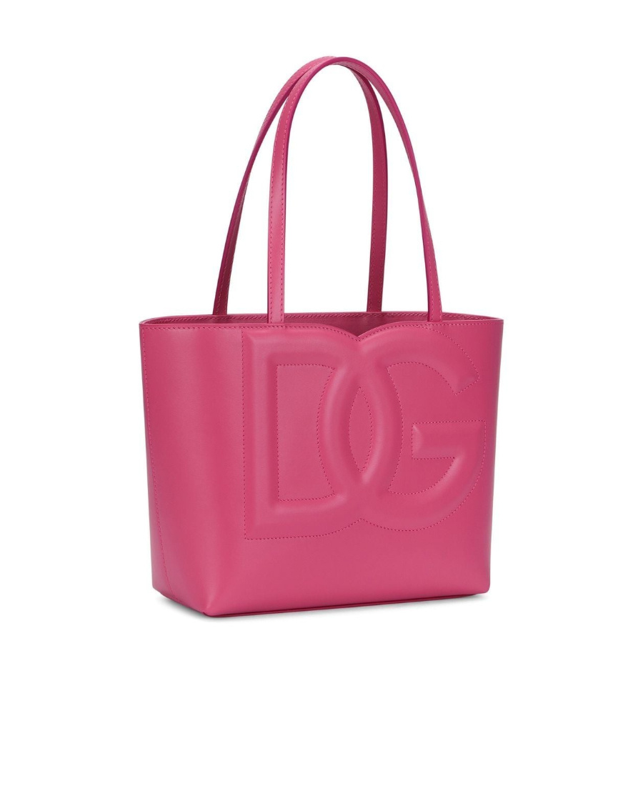 Dolce & Gabbana Embossed-logo Tote Bag In Red