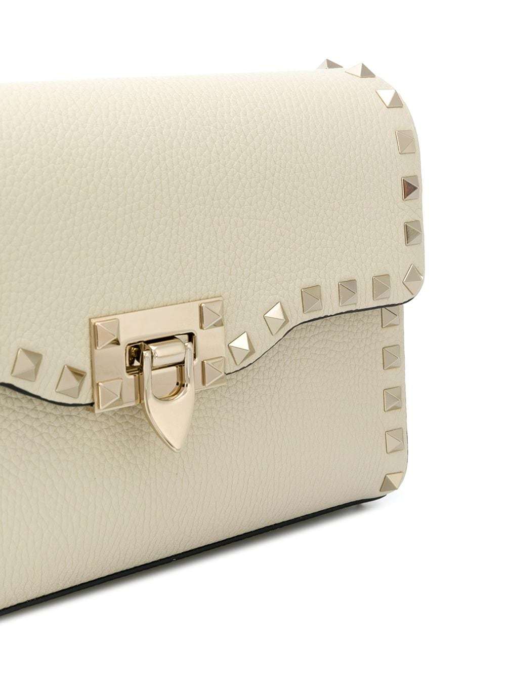 Valentino Rockstud Crossbody Bag In Nude