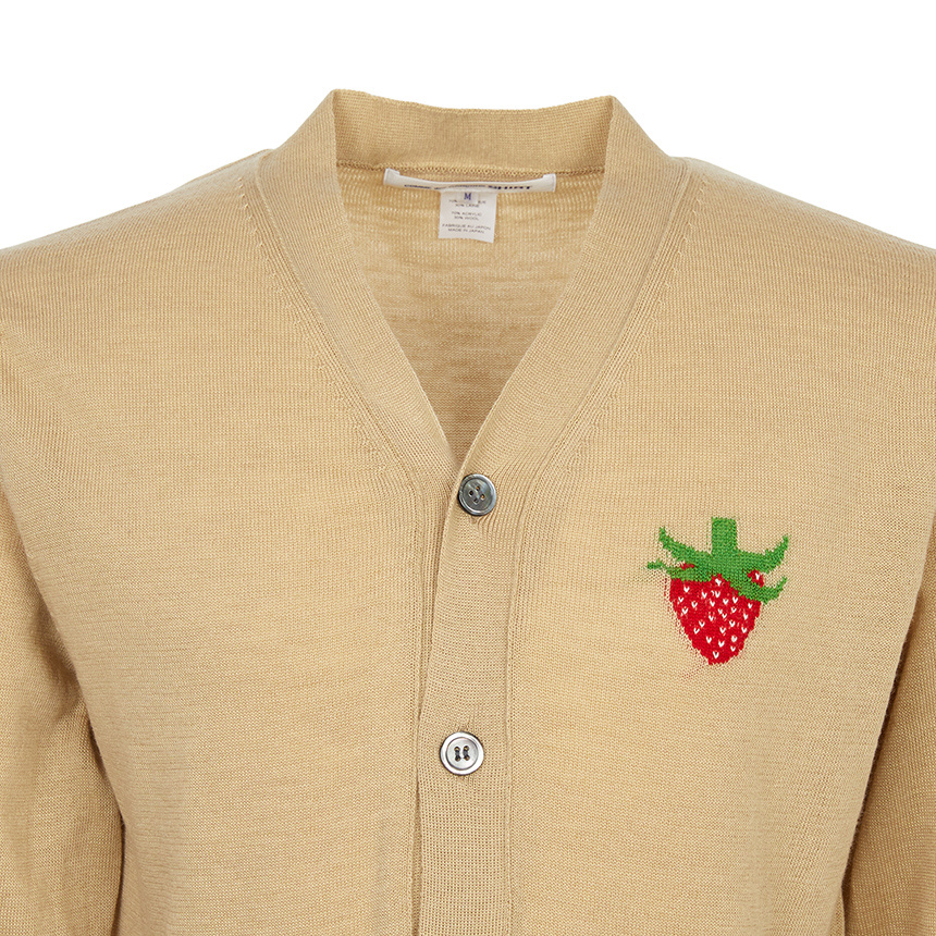 Comme Des Garçons Long-sleeved Cardigan In Neutral