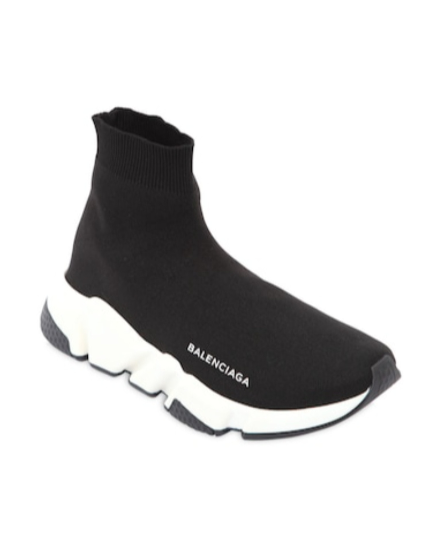 Balenciaga Speed Lt Logo-print Stretch-knit High-top Sneakers