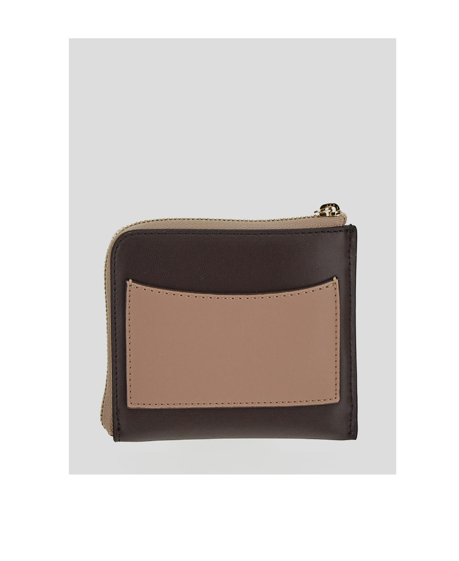 Stella Mccartney Logo Perforated Card Holder In Black