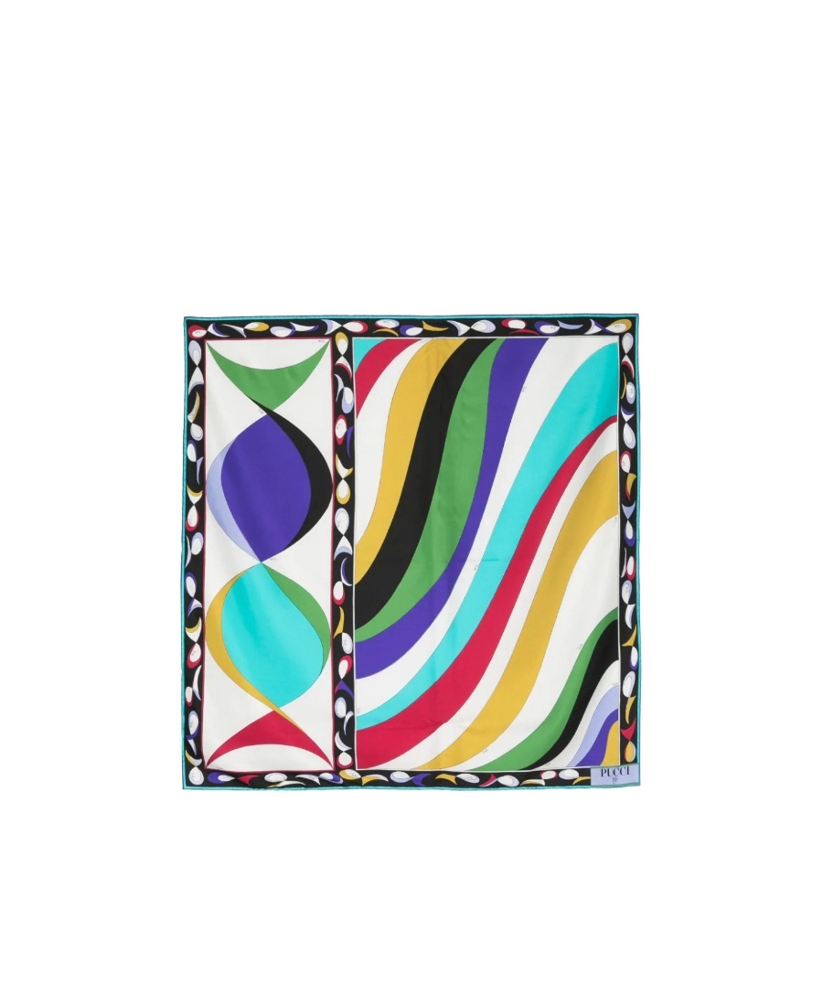 Pucci Logo Scarf In Multicolor