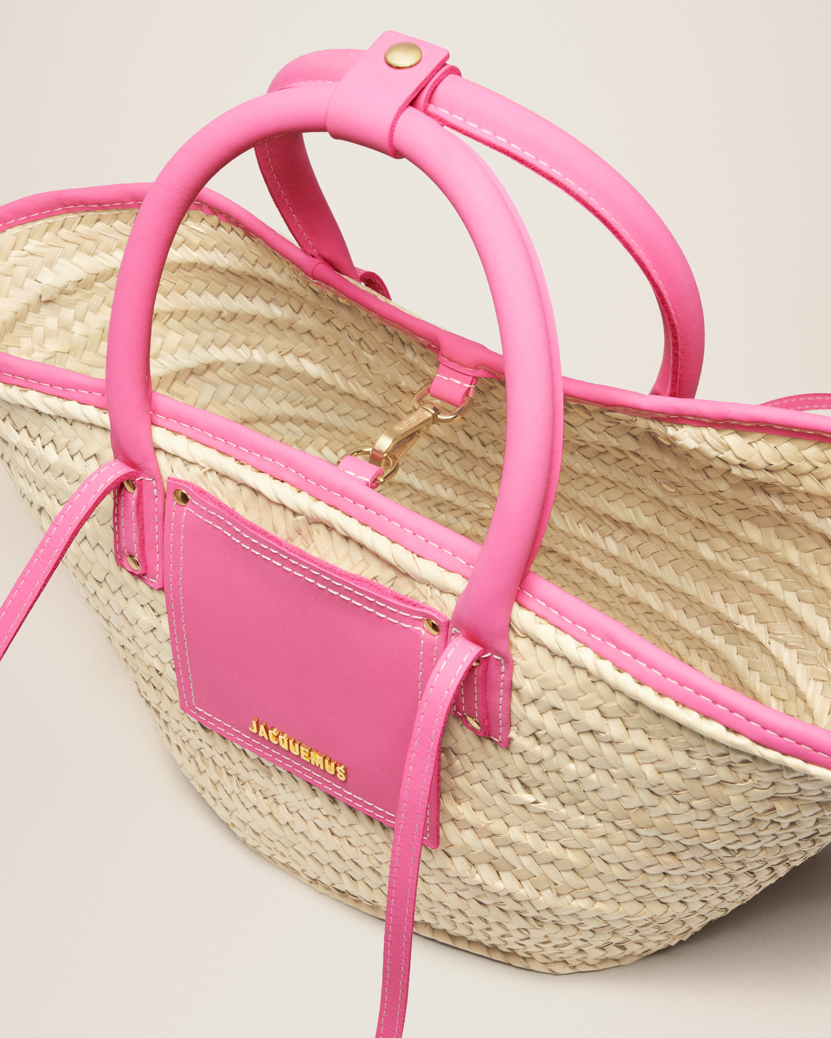 Jacquemus Neutral Le Panier Soli Tote Bag In Nude